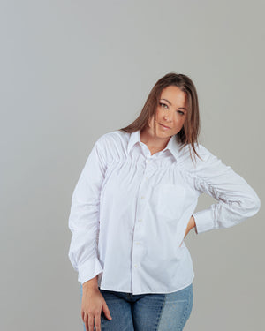 Simple Scrunch Reworked Shirt on XL woman