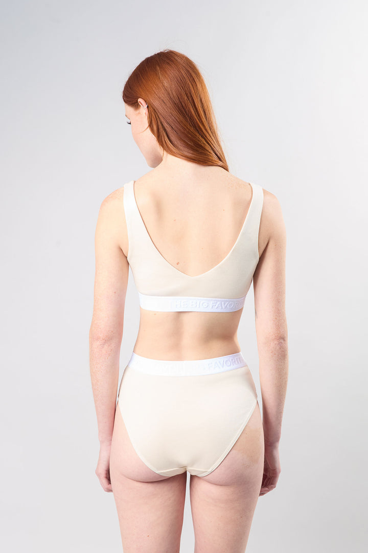 All-Cotton Reversible Lounge Bra