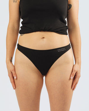 BASICS BLACK THONG 6 PACK – Assk First