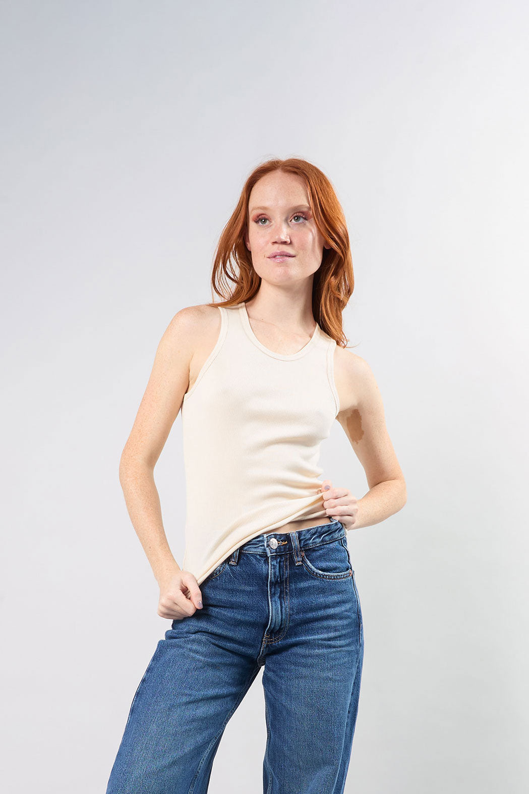 The Undyed Ribbed Tank